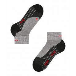 Skarpetki damskie Falke TK5 Short. Szare skarpetki damskie Falke, bez wzorów. Za 160.50 zł.