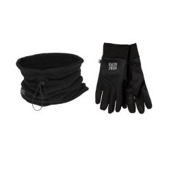 Zestaw termo unisex Komin na szyję/Rękawiczki. Czarne rękawiczki męskie HEAT KEEPER, na zimę, bez wzorów, z poliamidu. Za 164.54 zł.
