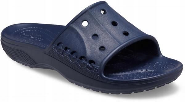 Klapki Dla Dorosłych Crocs Baya II Slide. Czarne klapki damskie Crocs, bez wzorów, z materiału, bez obcasa, bez zapięcia. Za 99.99 zł.