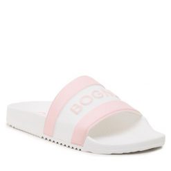 Klapki Bogner. Białe klapki damskie Bogner, bez wzorów, bez obcasa, bez zapięcia. Za 219.99 zł.