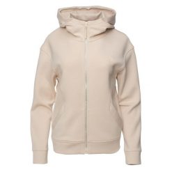 Damska Bluza Z Kapturem Comino Z Pełnym Zamkiem Błyskawicznym. Białe bluzy damskie IGUANA, bez wzorów, bez ramiączek, z kapturem. Za 245.99 zł.