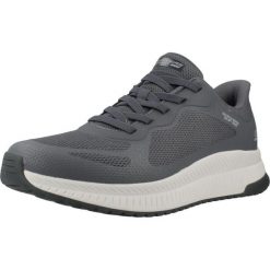 Buty SKECHERS BOBS SQUAD 4 Szary. Szare buty zimowe męskie Skechers, bez wzorów, z tkaniny, bez obcasa, bez zapięcia. Za 368.99 zł.