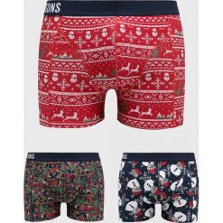 Only & Sons - Bokserki (3-pack). Czerwone bokserki męskie Only & Sons, bez wzorów, z bawełny. W wyprzedaży za 59.90 zł.