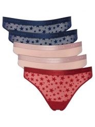 Tommy Hilfiger Komplet stringów UW0UW06136 Kolorowy. Majtki damskie Tommy Hilfiger, z syntetyku. Za 299.99 zł.