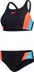 Speedo Damski Strój kąpielowy CLRBLCK SPLCE 2.0 2PC AF. Stroje kąpielowe damskie Speedo, bez wzorów. Za 154.91 zł.