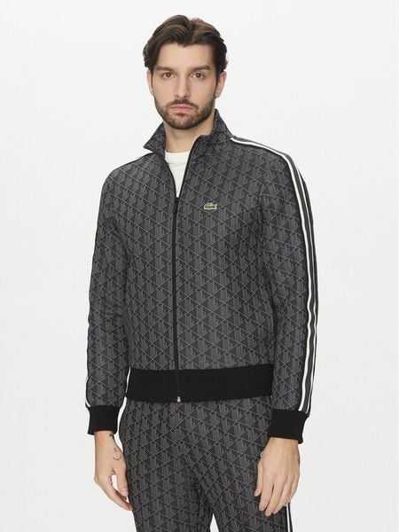 Lacoste Bluza SH1368 Szary Regular Fit. Szare bluzy męskie Lacoste, m, bez wzorów, z syntetyku, bez ramiączek, bez kaptura. Za 718.99 zł.