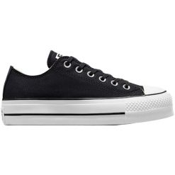 Trampki na platformie dla Converse Chuck Taylor All Star, Kobiety. Czarne trampki i tenisówki damskie Converse, bez wzorów, bez zapięcia. Za 590.00 zł.