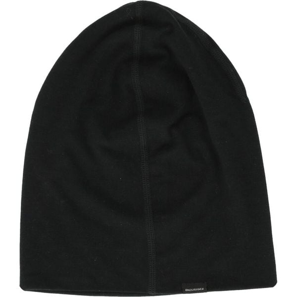 Czapka Endurance Gesell. Czarne czapki damskie Endurance, bez wzorów, z materiału, sportowe. Za 142.00 zł.