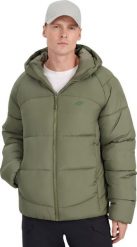 Kurtka puchowa męska 4F M0708 khaki 4FRAW25TDJAM0708 43S 2XL. Brązowe kurtki męskie 4F, m, bez wzorów, z puchu, bez kaptura. Za 474.25 zł.