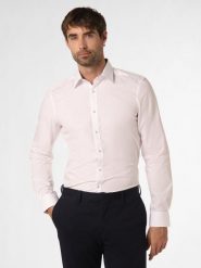 Finshley & Harding Koszula łatwa w prasowaniu Mężczyźni Slim Fit Bawełna biały, 41. Białe koszule męskie Finshley & Harding, m, bez wzorów, z bawełny, eleganckie, bez kołnierzyka, bez ramiączek. Za 179.95 zł.