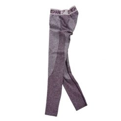 Legginsy damskie suchego fitnessu yoga fioletowe. Fioletowe legginsy damskie GYMSHARK, bez wzorów, z materiału. Za 76.64 zł.