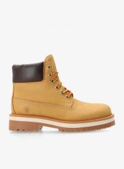 Buty outdoor damskie Lumberjack Kristy. Brązowe obuwie trekkingowe damskie Lumberjack, z materiału, przed kolano, bez zapięcia. Za 359.99 zł.