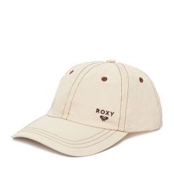 Czapka z daszkiem Roxy. Brązowe czapki damskie Roxy, bez wzorów. Za 69.99 zł.