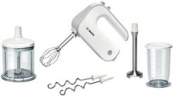 Bosch MFQ4080 mikser Mikser ręczny Srebrny, Biały 500 W. Białe blendery Bosch. Za 420.99 zł.