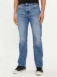 Levi's® Jeansy 501® 00501-3504 Niebieski Straight Fit. Niebieskie jeansy męskie z bawełny. Za 359.99 zł.