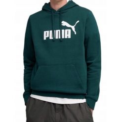 Bluza na co dzień Męska Puma Z Kapturem Kangurka Bawełniana Sportowa Dresy. Zielone bluzy sportowe męskie Puma, m, bez wzorów, z bawełny, z kapturem. Za 171.00 zł.