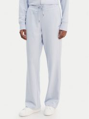 DKNY Sport Spodnie dresowe DP6P3794 Błękitny Regular Fit. Niebieskie spodnie dresowe damskie DKNY Sport, bez wzorów, z bawełny, sportowe. Za 309.99 zł.