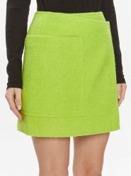 Samsøe Samsøe Spódnica mini Inez F23400012 Zielony Regular Fit. Zielone spódnice damskie Samsøe & Samsøe, s, bez wzorów, z syntetyku, mini. Za 339.99 zł.