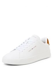 Tommy Hilfiger skórzane trampki Mężczyźni skóra biały, 42. Białe trampki męskie Tommy Hilfiger, bez wzorów, ze skóry, bez zapięcia. Za 499.95 zł.