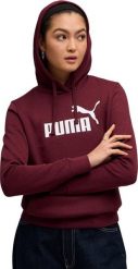 Bluza damska z kapturem kangurka Puma ESS No.1 Logo Hoodie FL bordowa 682389 96 M. Czerwone bluzy damskie Puma, m, bez wzorów, bez ramiączek, z kapturem. Za 240.54 zł.