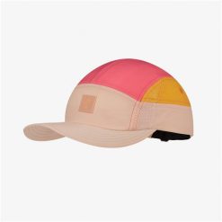 Czapka z daszkiem BUFF 5 PANEL GO CAP DOMUS APRICOT. Zielone czapki damskie Buff, bez wzorów, sportowe. Za 125.99 zł.