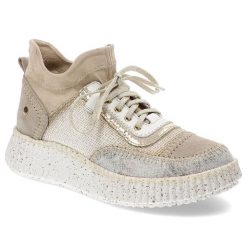 Beżowe Sneakersy Maciejka Eleganckie Sportowe Obuwie Damskie. Brązowe obuwie sportowe damskie Maciejka, na wiosnę, bez wzorów, ze skóry, bez zapięcia. Za 399.00 zł.