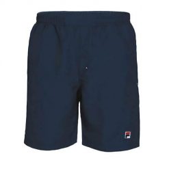 Spodnie treningowe męskie Fila Santana. Niebieskie spodnie materiałowe męskie Fila, bez wzorów, z dresówki. Za 268.00 zł.