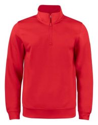 Clique Basic Active Half Zip Junior - Kardigan z półzamkiem z poliestru. Czerwone kardigany damskie CLIQUE, bez wzorów, bez kołnierzyka, bez ramiączek. Za 145.80 zł.