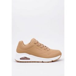 Buty do chodzenia damskie, Skechers Uno-Stand on Air. Brązowe obuwie sportowe damskie Skechers, bez wzorów, bez zapięcia, trekkingowe. Za 329.99 zł.
