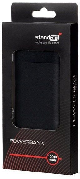 POWERBANK 10000 MAH PB67 BLACK. Czarne powerbanki Standart. Za 55.35 zł.