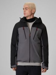 4F Kurtka przejściowa membrana 8000 męska - szara 3XL. Szare kurtki męskie 4F, m, bez wzorów, z materiału, bez kaptura. Za 349.99 zł.