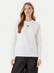 Adidas Bluzka Essentials JW7454 Biały Regular Fit. Białe bluzki damskie Adidas, s, bez wzorów, z bawełny, bez kołnierzyka, bez ramiączek. Za 159.99 zł.