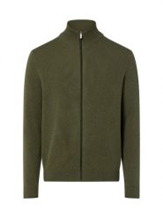 Nils Sundström Męski kardigan Mężczyźni Bawełna zielony marmurkowy, XL. Zielone swetry męskie Nils Sundström, m, bez wzorów, z bawełny, bez kołnierzyka, bez ramiączek. Za 349.95 zł.