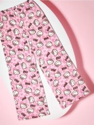 Spodnie polarowe od piżamy Hello Kitty - różowy. Czerwone piżamy damskie Sinsay, bez wzorów, z polaru, bez ramiączek. Za 29.99 zł.