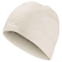 Czapka zimowa dla dorosłych Jack Wolfskin Real Stuff. Białe czapki damskie Jack Wolfskin, na zimę, bez wzorów, z polaru. Za 63.84 zł.