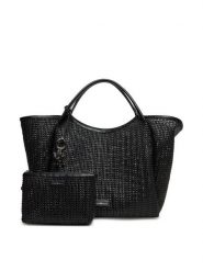 Emporio Armani Torebka EW001008 AF14309 UC001 Czarny. Czarne shopperki damskie Emporio Armani, bez wzorów, ze skóry, bez dodatków. Za 1,099.00 zł.