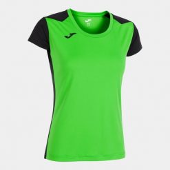 Koszulka do biegania damska Joma Record II. Czarne bluzki damskie Joma, s, bez wzorów, sportowe, bez kołnierzyka, bez ramiączek. Za 154.99 zł.