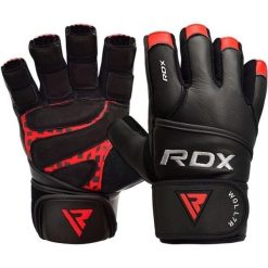 Rękawiczki RDX L4 Open Finger Micro Plus Gym. Czarne rękawiczki damskie RDX SPORTS, bez wzorów. Za 99.99 zł.