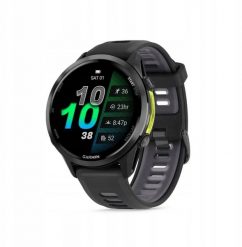 Garmin Forerunner® 970 Carbon Grey DLC Titanium with Black Case and Black/Translucent Whitestone Band. Czarne zegarki sportowe IFIT ICON, bez wzorów. Za 3,190.20 zł.