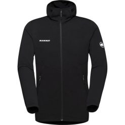 Bluza trekkingowa męska Mammut Aconcagua Light ML Hooded. Czarne bluzy sportowe męskie Mammut, l, bez wzorów, bez kaptura. Za 529.99 zł.
