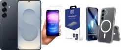 Smartfon Samsung Galaxy S25 5G 12/128GB Czarny (SM-S931BZKDEUB) + FlexibleGlass + Etui Armor MagCase. Czarne smartfony SAMSUNG. Za 2,865.00 zł.