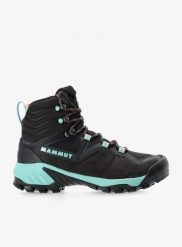 Buty trekkingowe damskie Mammut Sapuen High GTX. Czarne obuwie trekkingowe damskie Mammut, z gore-texu, bez zapięcia. Za 803.35 zł.
