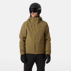 Kurtka narciarska Helly Hansen Alpha 4.0. Brązowe kurtki sportowe męskie Helly Hansen, na zimę, m, bez wzorów, bez kaptura, narciarskie. W wyprzedaży za 1,676.50 zł.