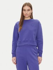 Save The Duck Bluza DF1180W CLEE20 Fioletowy Relaxed Fit. Fioletowe bluzy damskie Save the duck, bez wzorów, z bawełny, bez ramiączek, bez kaptura. Za 199.99 zł.