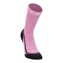Skarpety damskie CMP Trekking Sock SuperSoft 50 Mid. Czerwone skarpetki damskie CMP, bez wzorów. Za 40.99 zł.