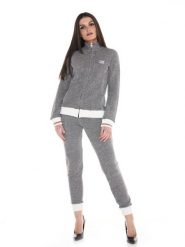 Bluza miękki oddychający z bawełna z pełny zamek błyskawiczny na co dzień. Czarne bluzy damskie LEONE 1947 APPAREL, m, bez wzorów, z bawełny, bez ramiączek, bez kaptura. Za 189.41 zł.