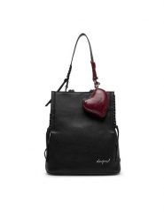 Desigual Plecak Torio 26SAKP21 Czarny. Czarne plecaki damskie Desigual, bez wzorów, ze skóry. Za 429.99 zł.