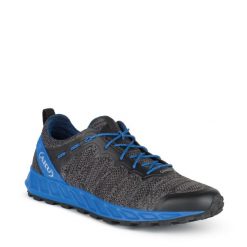 Buty trekkingowe męskie Aku Rapida Air. Niebieskie buty zimowe męskie Aku, bez wzorów, bez obcasa, bez zapięcia. Za 299.00 zł.