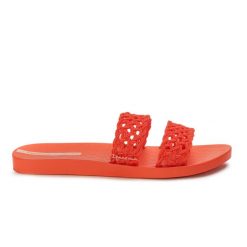 Klapki damskie Ipanema 26506 RENDA FEM. Czerwone klapki damskie Ipanema, na lato, w ażurowe wzory, z materiału, eleganckie, bez obcasa, bez zapięcia. Za 55.00 zł.