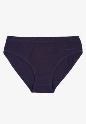 Granatowe Bawełniane Majtki w Stylu Fig Talivira. Niebieskie majtki damskie Born2be, z bawełny. Za 4.99 zł.